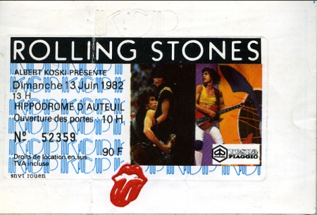 Rolling Stones 13 juin 82